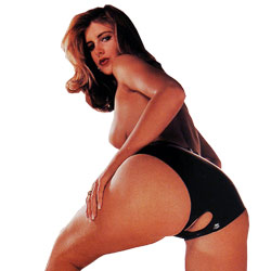 LATEX OPEN-CROTCH PANTIES