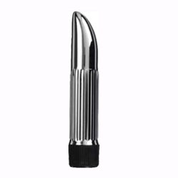 Silver Ladyfinger Mini Vibrator