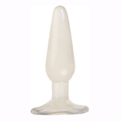Butt Plug Clear Jelly Medium
