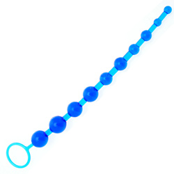 Royal Blue Jelly Anal Beads