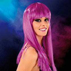 Cabaret Wig Purple Long