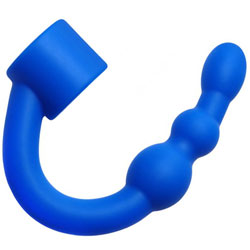 Silicone Shaft Ring with Flexible Beaded Anal Arm