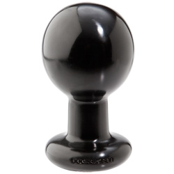 Round Large Butt Plug Black