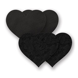 Nippies Pasties - Basic Black Heart