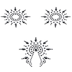 Petits Joujoux Gloria Black Nipple and Vagina Pasties