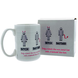 Humour Mug Bitch/Bastard