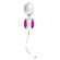 Ovo L1 Silicone Love Balls Waterproof White And Light Violet
