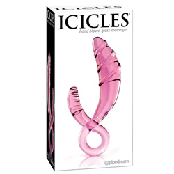 Icicles 30 Hand Blown Glass Massager Waterproof 8 Inch