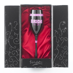 Black Champagne Flute - Bride To Be