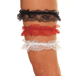 2 Red Lace Garters