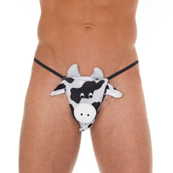 White Cow Novelty G-String