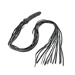 Leather Penis Handle Whip