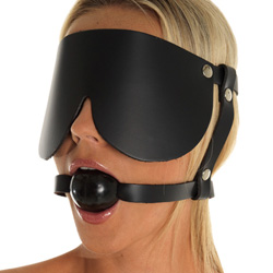 Gag with Rubber Ball and Eye Mask